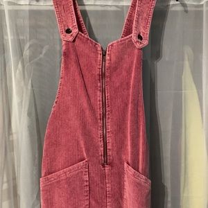 Maroon overall skirt
